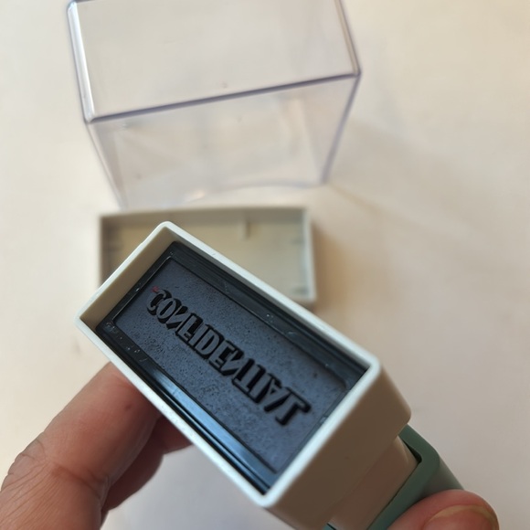 XStamper self inking stamps blue and red ink X-Stamper self inking office stamps - Picture 7 of 15